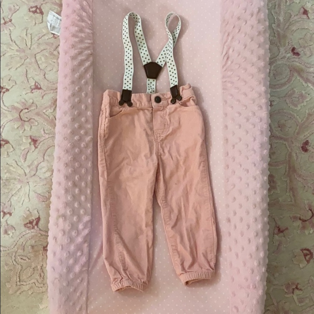 Corduroy Suspender pants